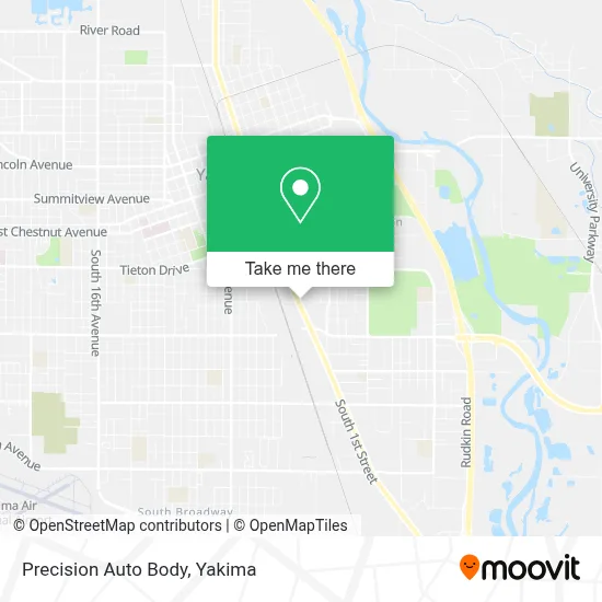 Precision Auto Body map