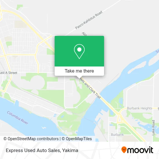 Express Used Auto Sales map