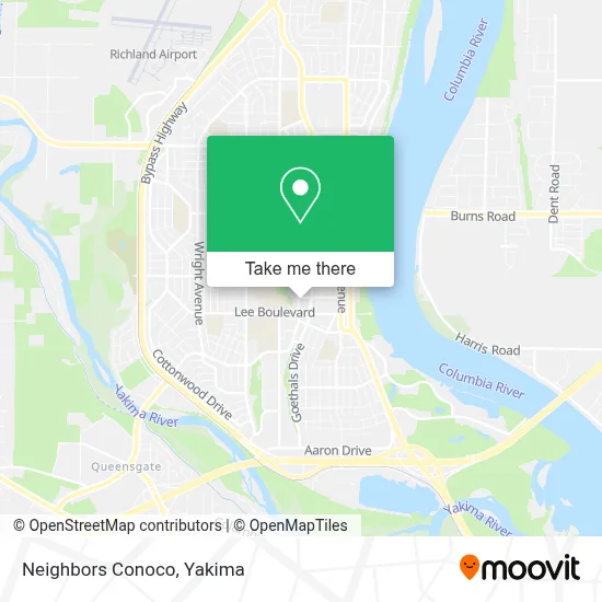 Neighbors Conoco map