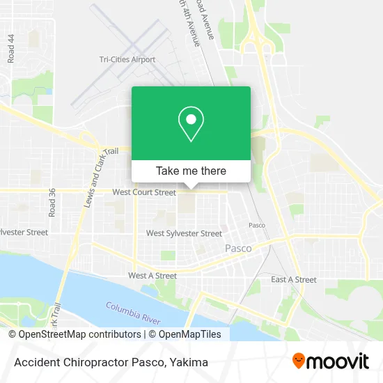 Accident Chiropractor Pasco map