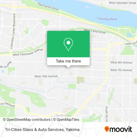 Tri-Cities Glass & Auto Services map