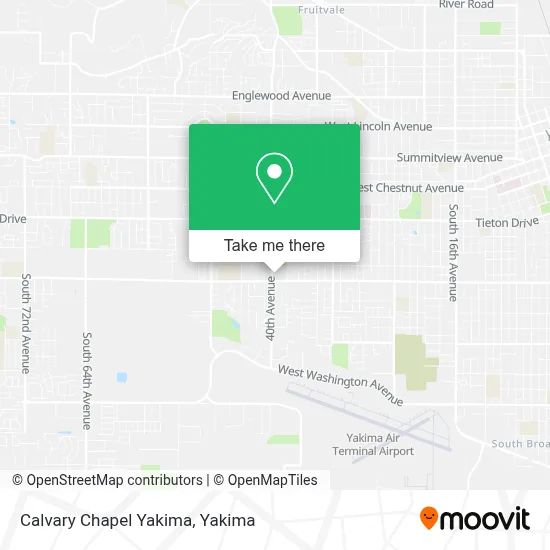 Calvary Chapel Yakima map