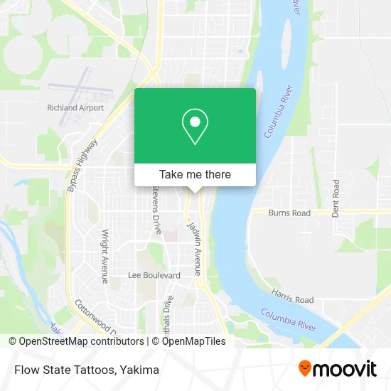 Flow State Tattoos map