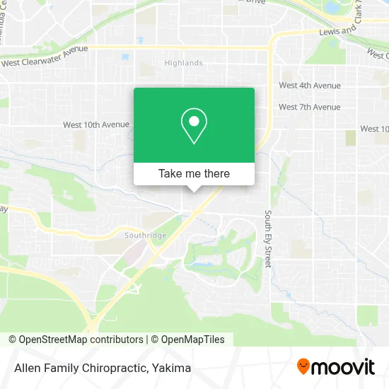 Allen Family Chiropractic map