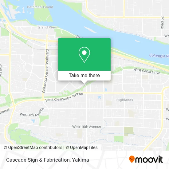 Cascade Sign & Fabrication map