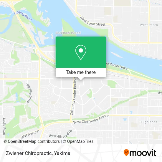 Zwiener Chiropractic map