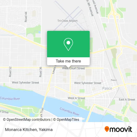 Monarca Kitchen map
