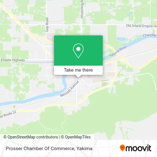 Prosser Chamber Of Commerce map