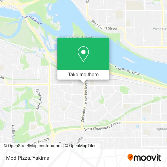 Mod Pizza map