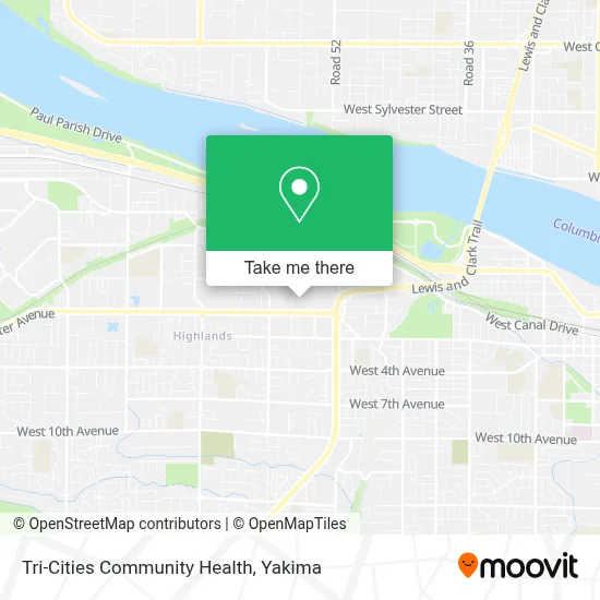 Tri-Cities Community Health map