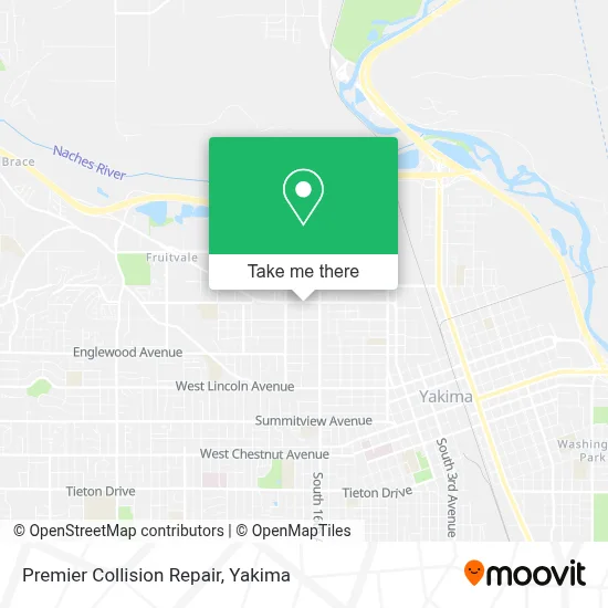 Premier Collision Repair map