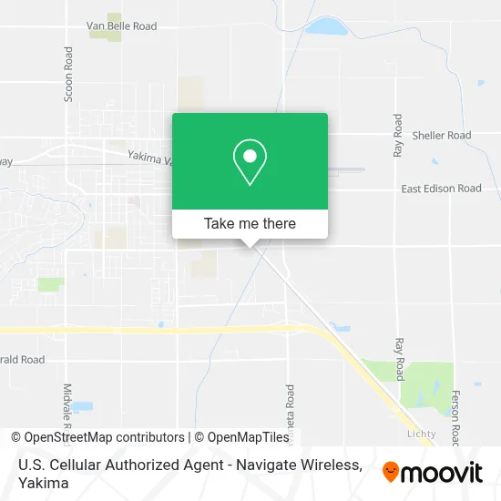 U.S. Cellular Authorized Agent - Navigate Wireless map