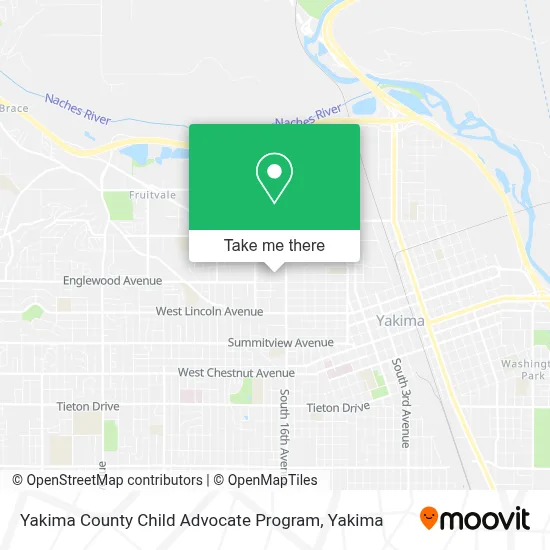 Yakima County Child Advocate Program map