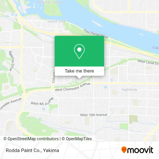 Rodda Paint Co. map