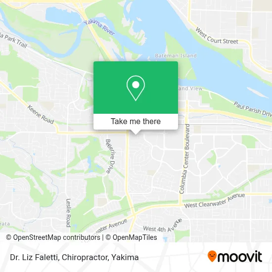 Dr. Liz Faletti, Chiropractor map