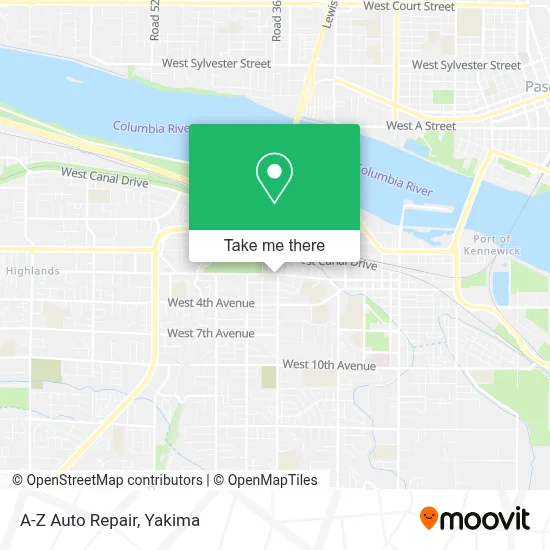 A-Z Auto Repair map