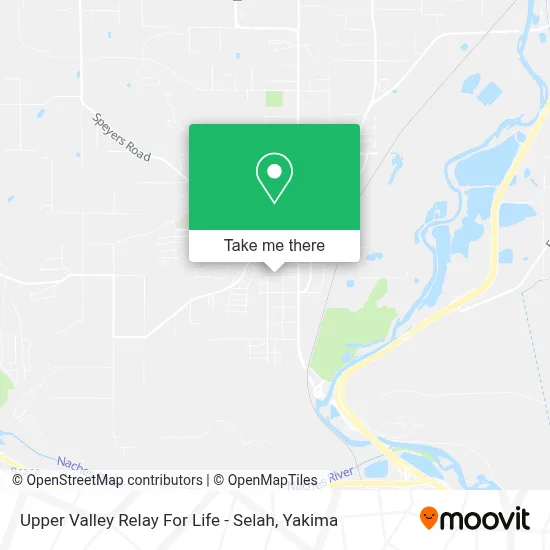 Upper Valley Relay For Life - Selah map