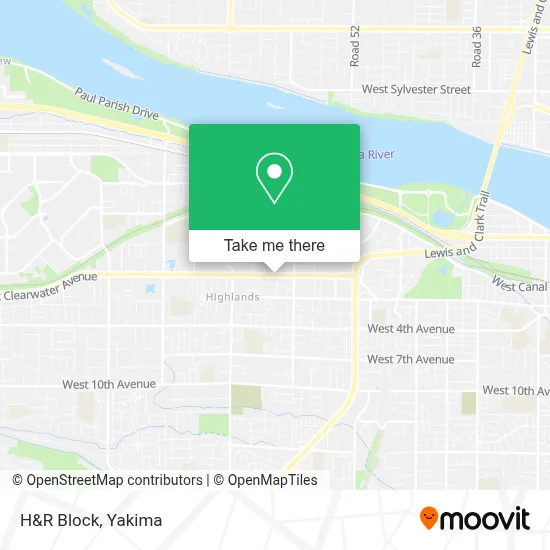 H&R Block map