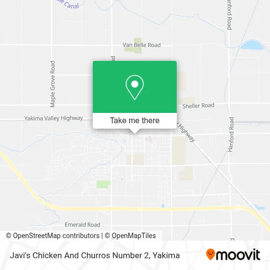 Javi's Chicken And Churros Number 2 map