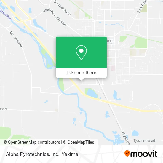 Alpha Pyrotechnics, Inc. map