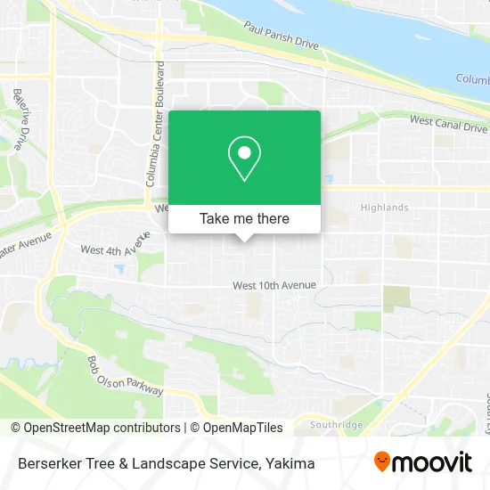 Berserker Tree & Landscape Service map