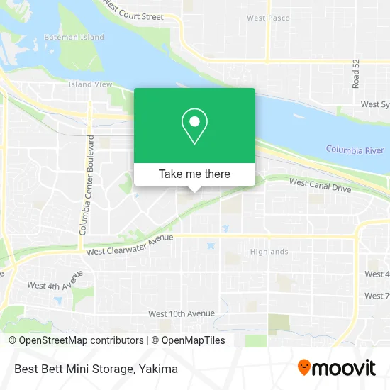 Best Bett Mini Storage map