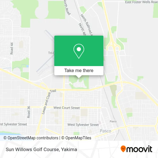 Sun Willows Golf Course map