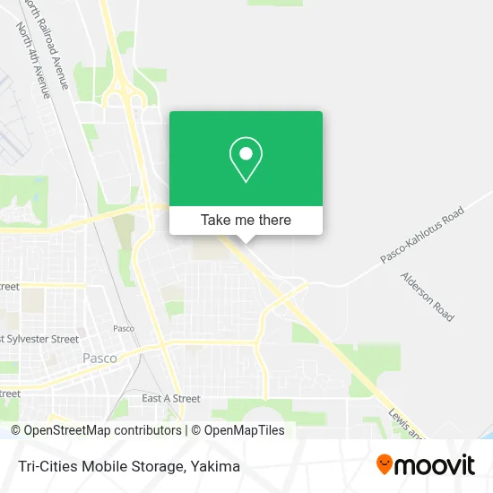 Tri-Cities Mobile Storage map