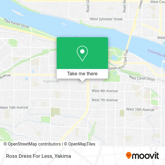 Ross Dress For Less map