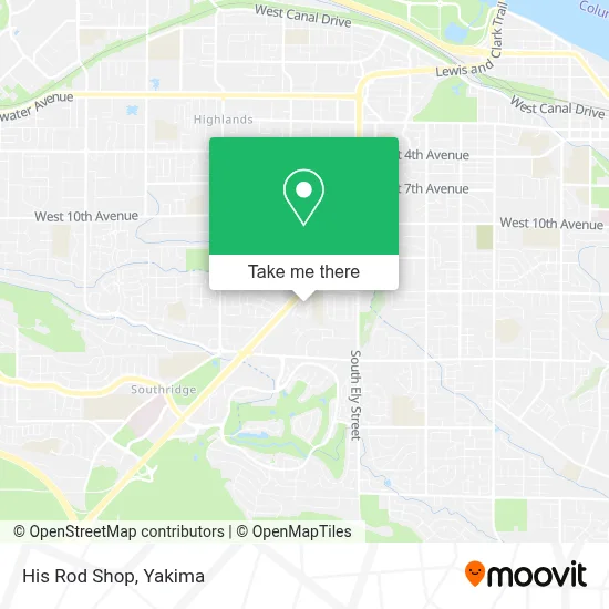 His Rod Shop map
