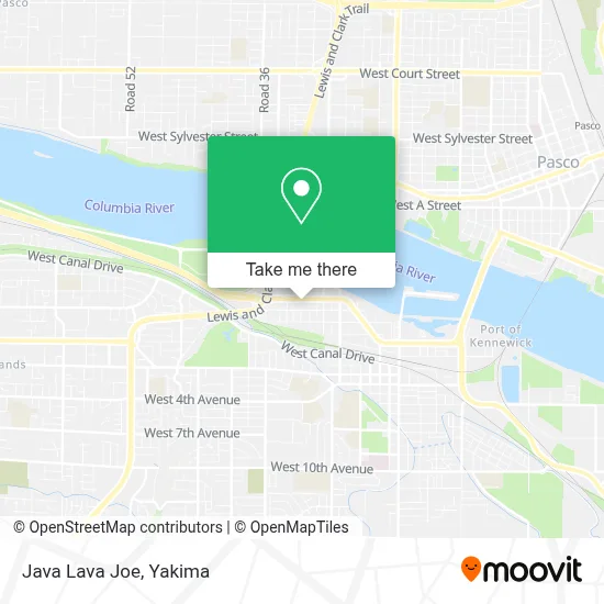 Java Lava Joe map