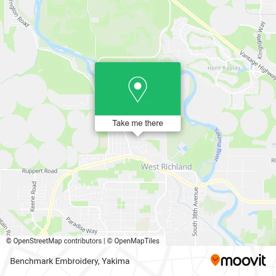 Benchmark Embroidery map