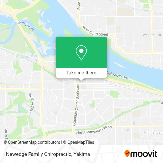 Newedge Family Chiropractic map