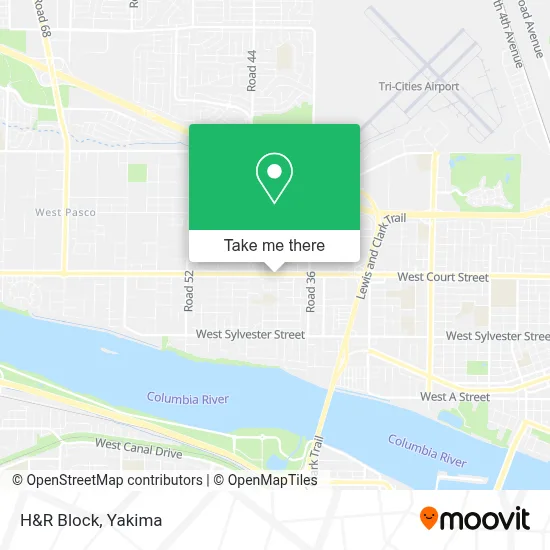 H&R Block map