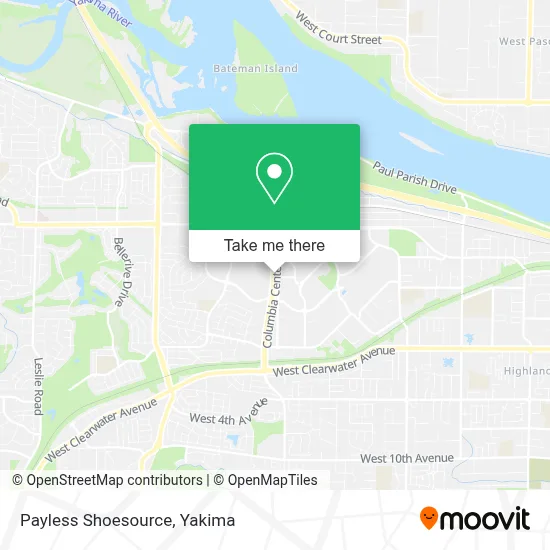 Payless Shoesource map