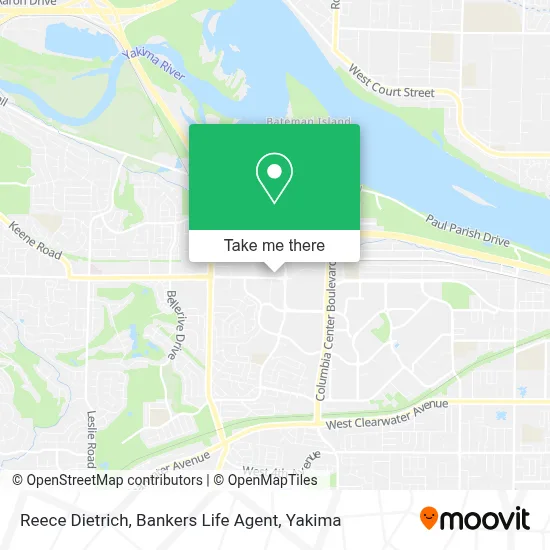 Reece Dietrich, Bankers Life Agent map