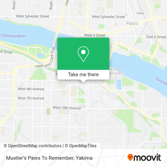 Mueller's Paws To Remember map