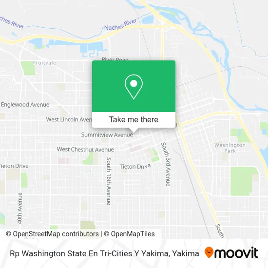Rp Washington State  En  Tri-Cities Y Yakima map