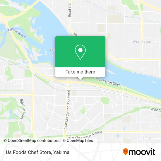 Us Foods Chef Store map