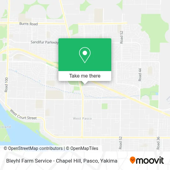 Bleyhl Farm Service - Chapel Hill, Pasco map