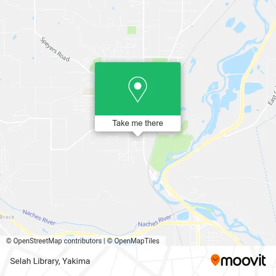 Selah Library map