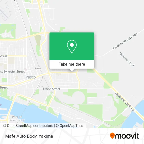 Mafe Auto Body map