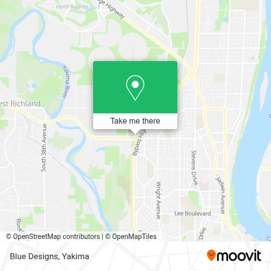 Blue Designs map