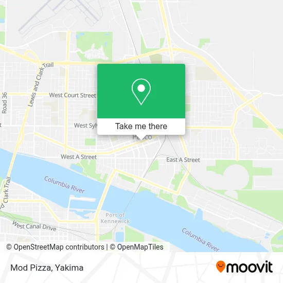Mod Pizza map