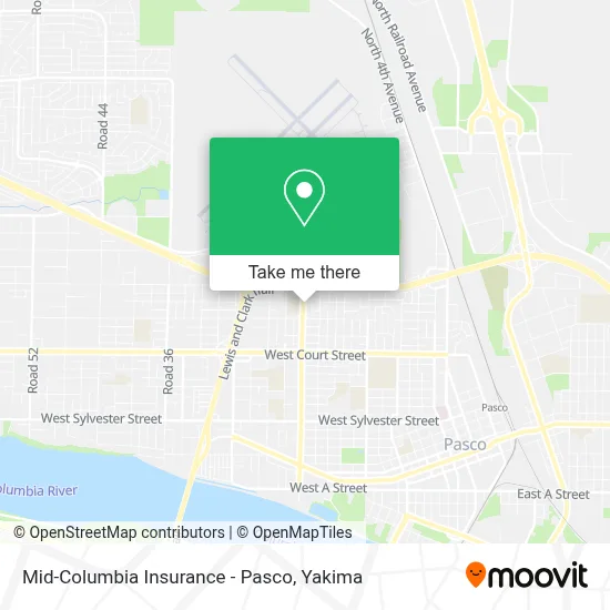 Mid-Columbia Insurance - Pasco map