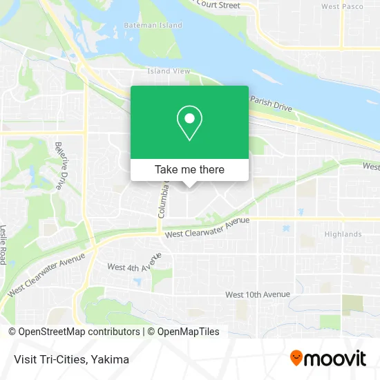 Visit Tri-Cities map