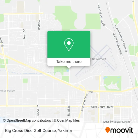 Big Cross Disc Golf Course map