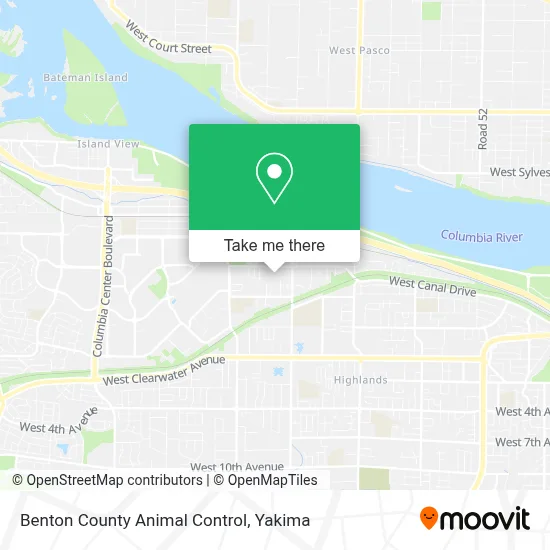 Benton County Animal Control map