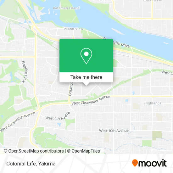Colonial Life map