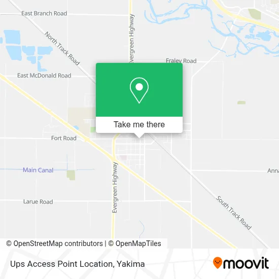 Ups Access Point Location map